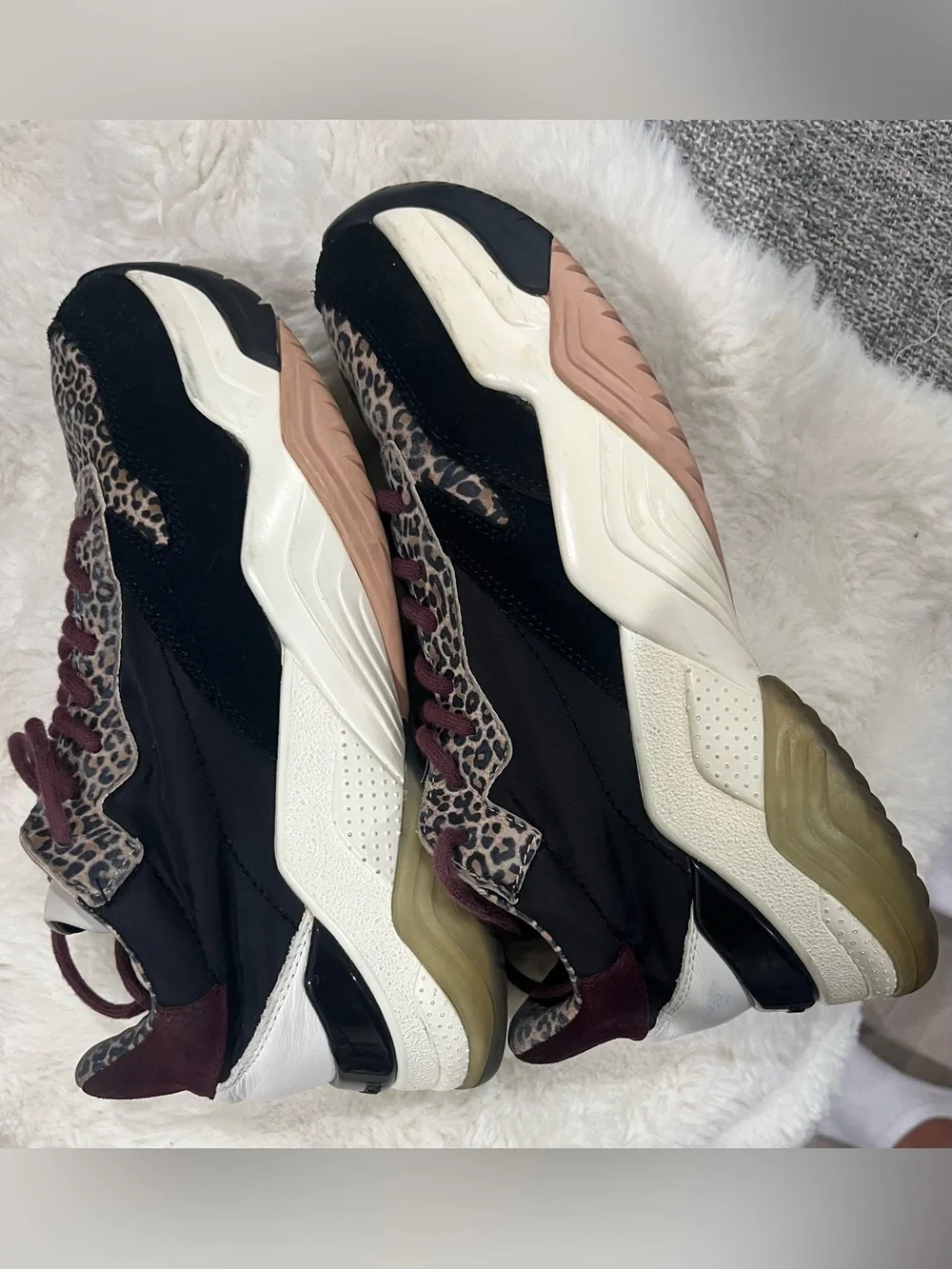 Crime London Magnetic Women's leopard and Suede Sneaker (style code: 25856)